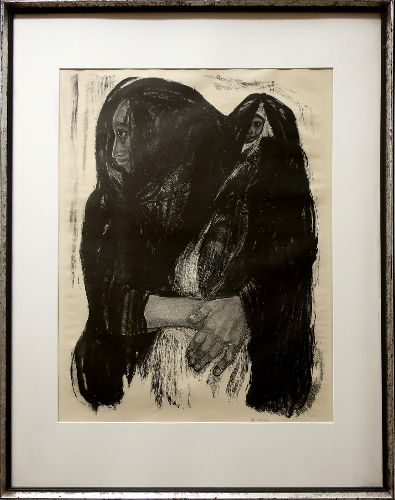 Jack Nichols (1921-2009) - Indian Mother And Child