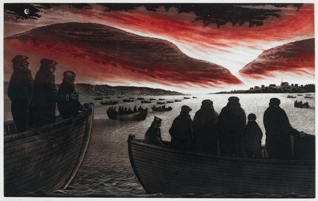 David Lloyd Blackwood (1941-2022) - Fire In Indian Bay
