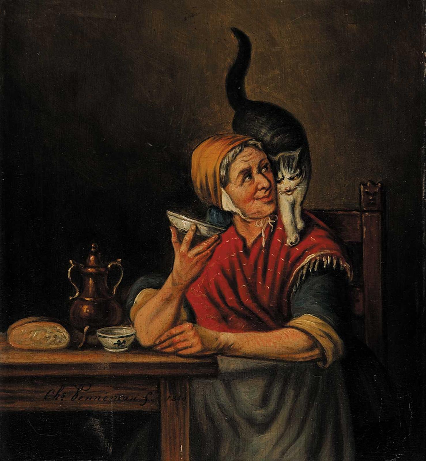 Karel Ferdinand Venneman - Untitled - Feeding Time