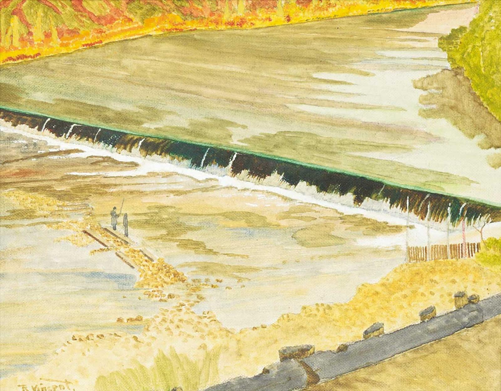 Robert Vincent - Untitled - Fishing at the Dam, Saskatoon