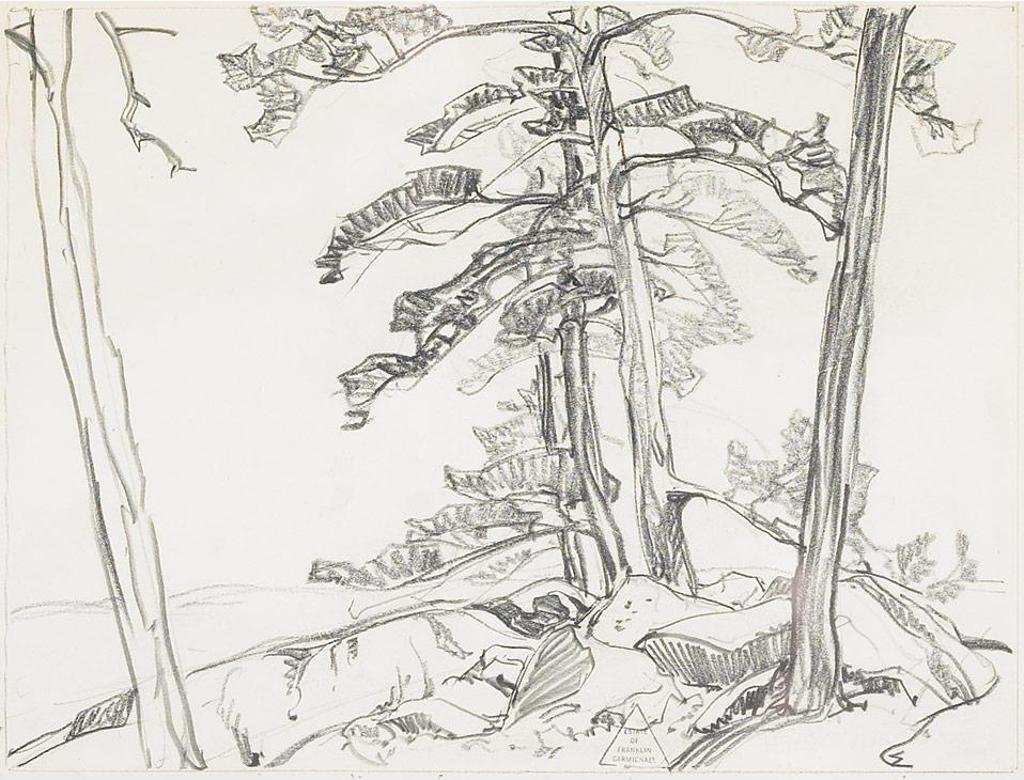 Franklin H. Carmichael (1898-1992) - Pine And Rocks, La Cloche