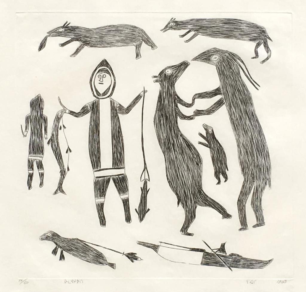 Kiakshuk (1886-1966) - Wagonfeld Collection; Brigitte Schluger Gallery