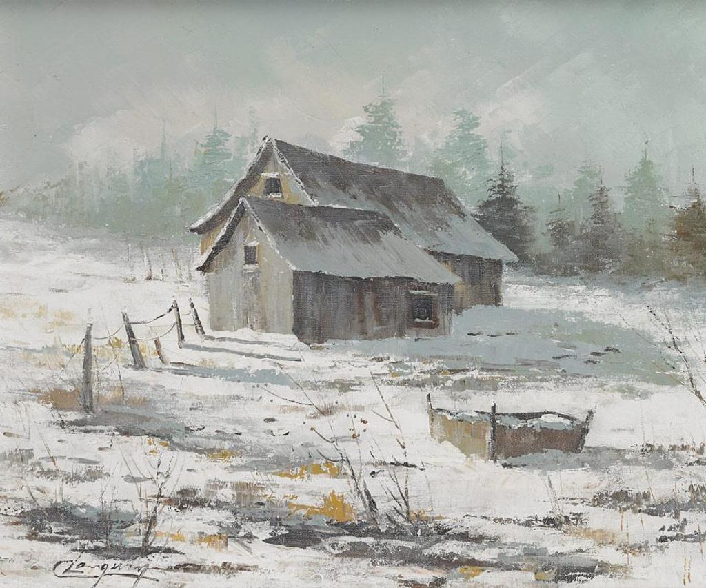 Claude Langevin (1942-2024) - Barn In Winter