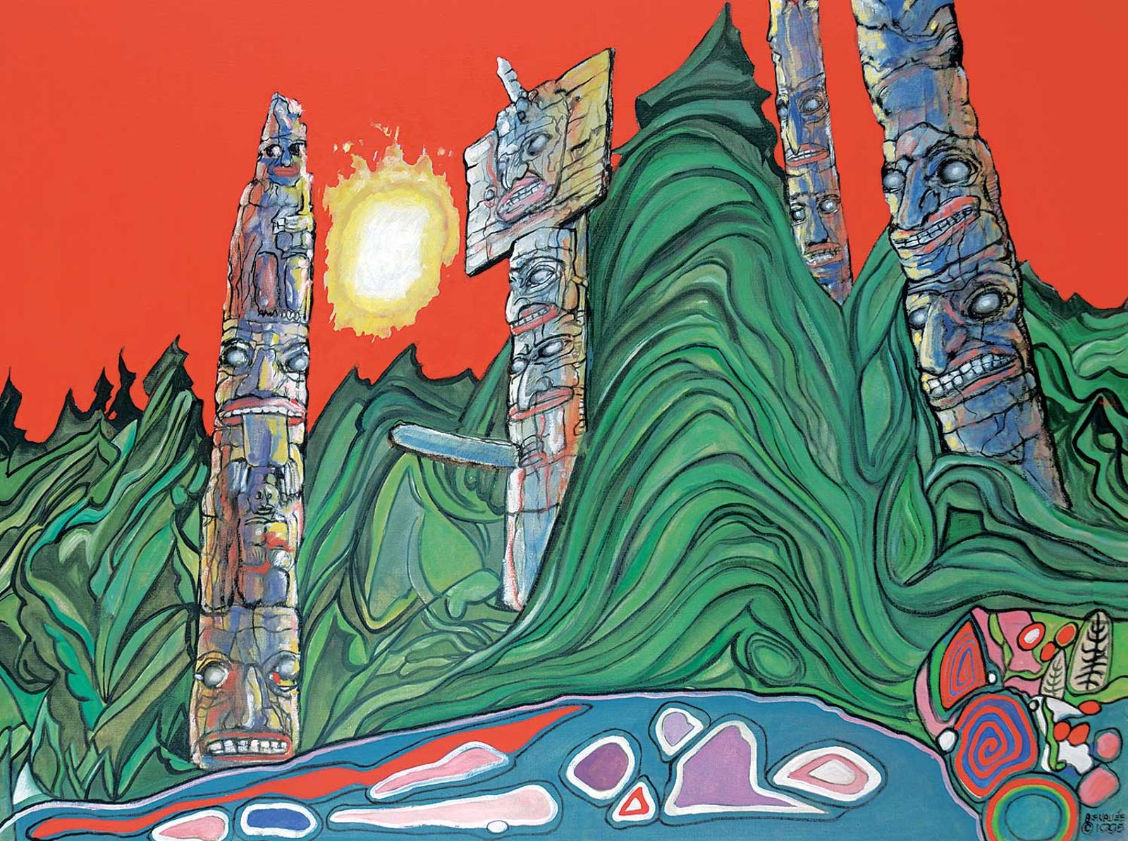 Armand Frederick Vallee (1921-2009) - Monumental Power - Totem Series [11A Red]