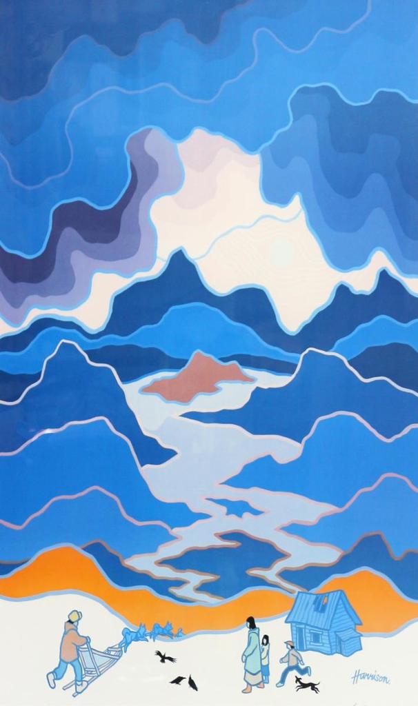Ted Harrison (1926-2015) - Northern Transport (From The Expo 86 Collection)