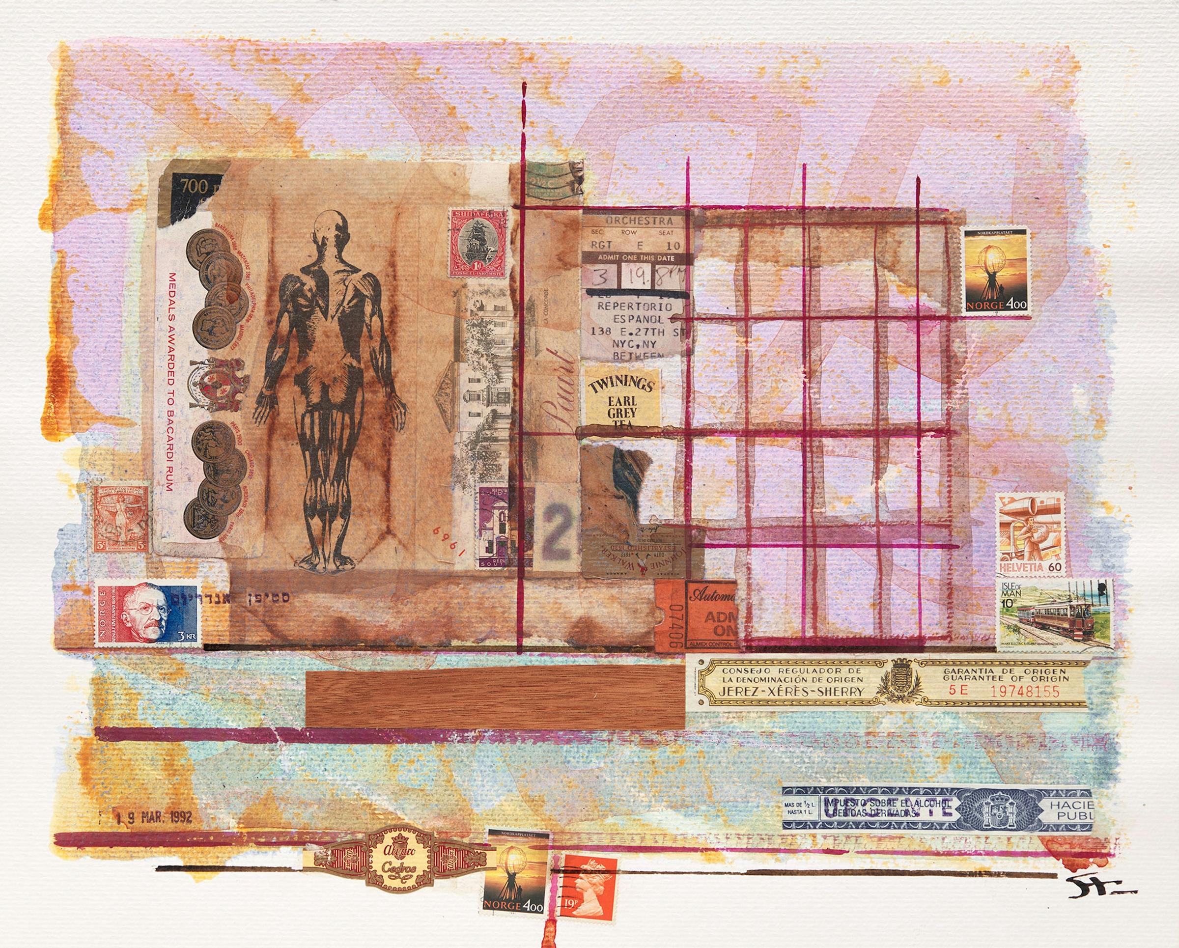 Stephen James Andrews (1956) - Stamp Mosaic/Structure