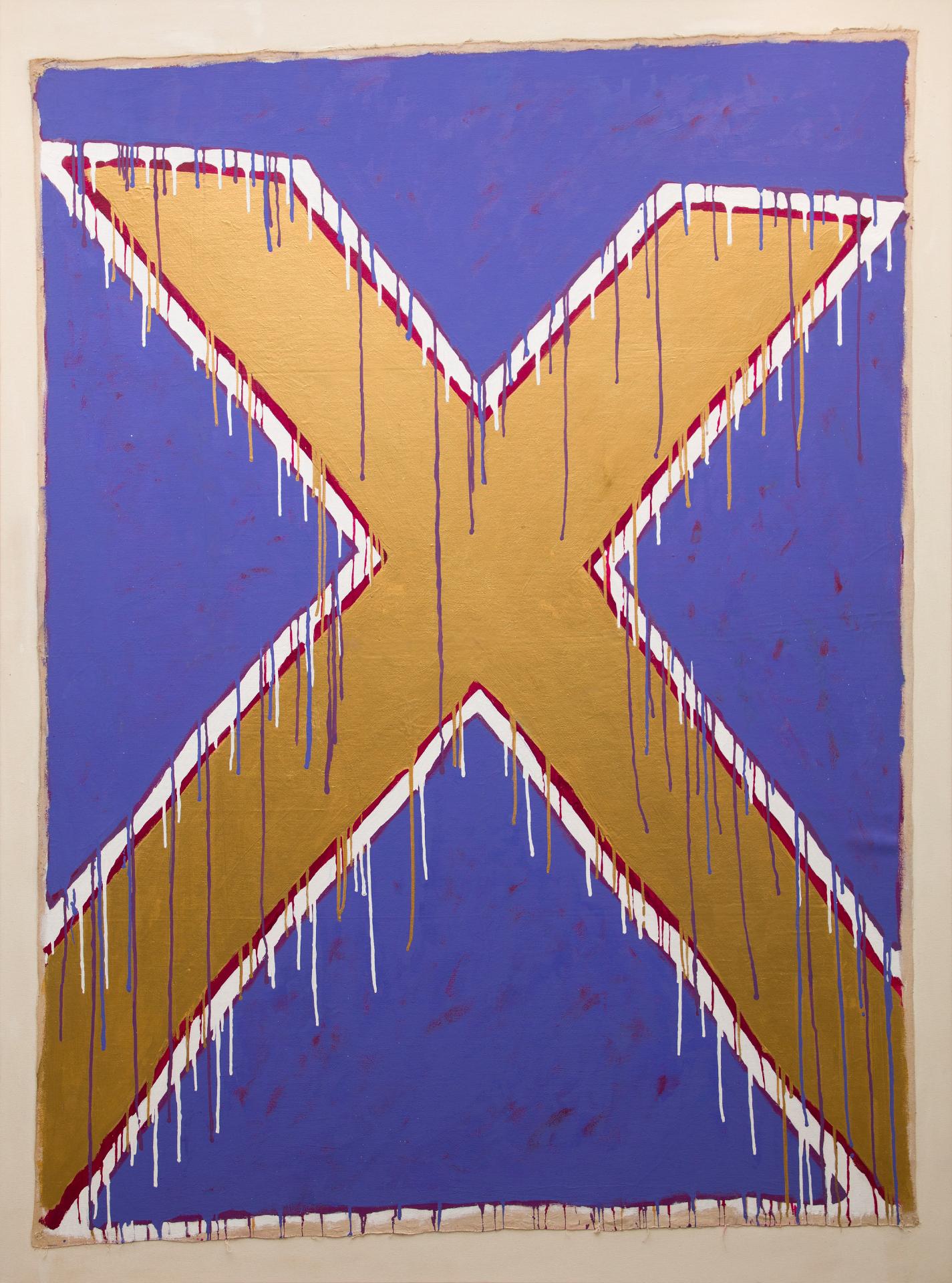 Serge Lemoyne (1941-1998) - Intersection or, 1982