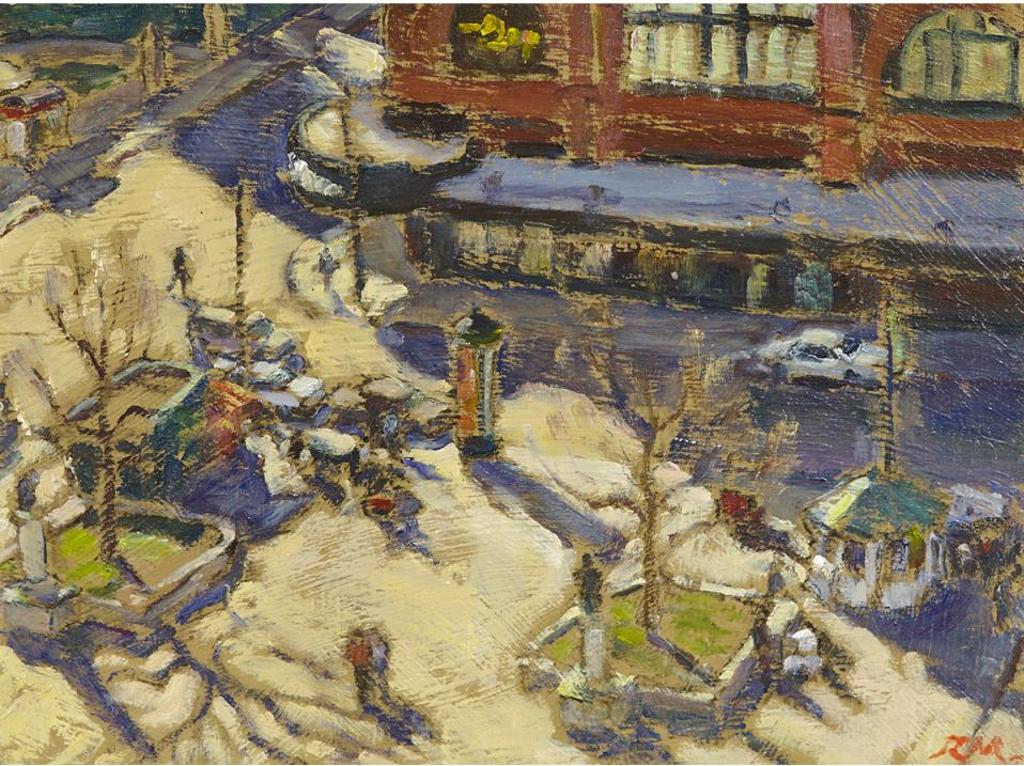 Richard Montpetit (1950) - Vue Sur Les Kiosques, Square Philipps