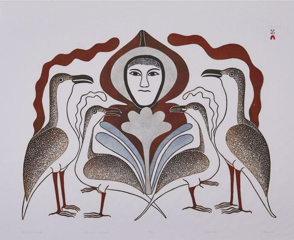 Kenojuak Ashevak (1927-2013) - Protective Birds