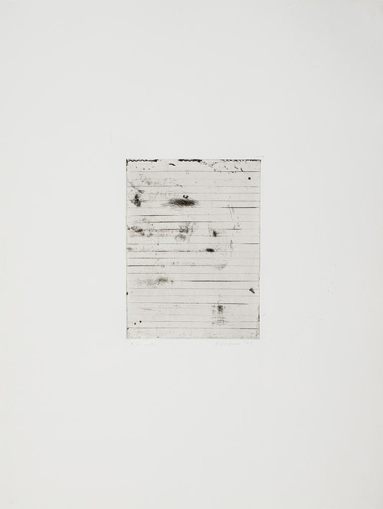 Betty Roodish Goodwin (1923-2008) - Note With Lines