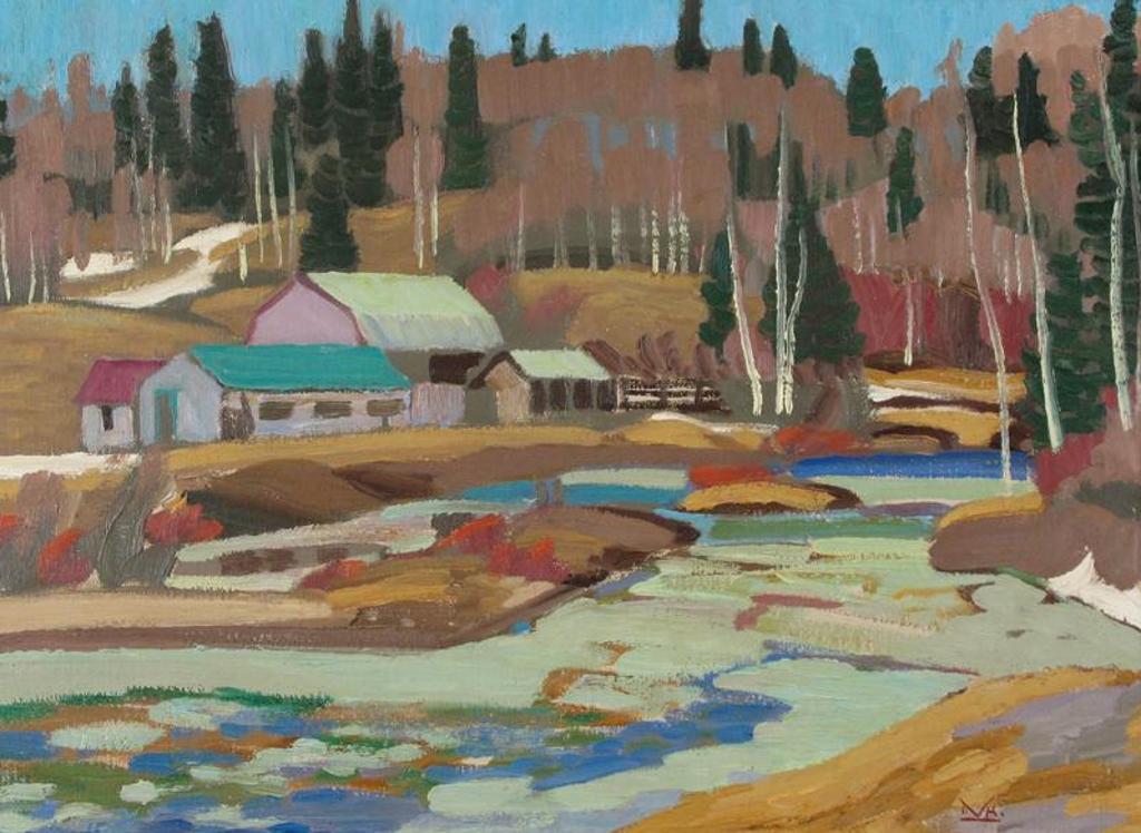 Illingworth Holey (Buck) Kerr (1905-1989) - Creek West Of Millarville; 1975