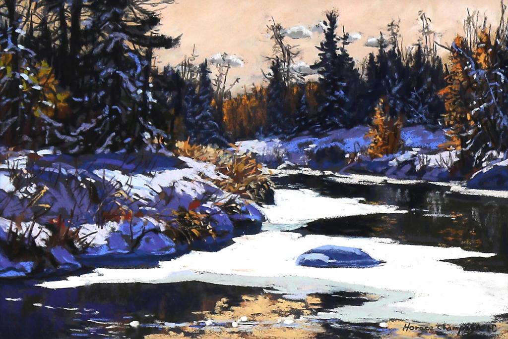 Horace Champagne (1937) - First Ice Forming In October (Parc Des Laurentides, Quebec); 2010