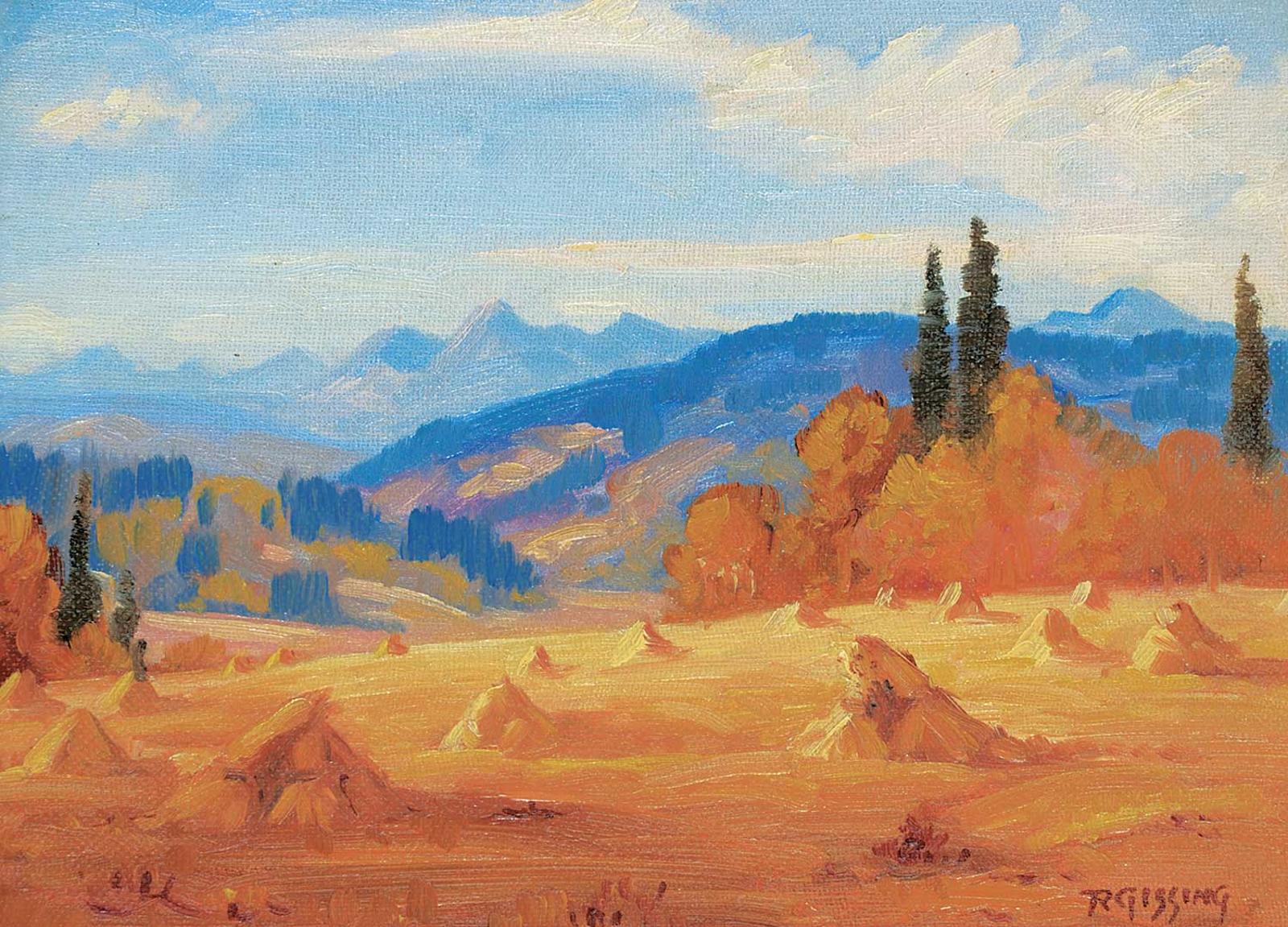 Roland Gissing (1895-1967) - Harvest Near Kent