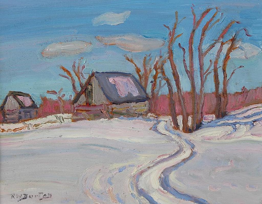 Ralph Wallace Burton (1905-1983) - Barns Near Fallbrooke