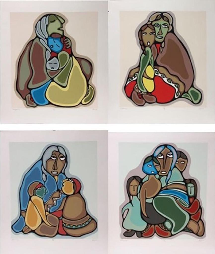 Daphne Odjig (1919-2016) - Homage To Grandfather (Comforting, Listening, Learning, Belonging)