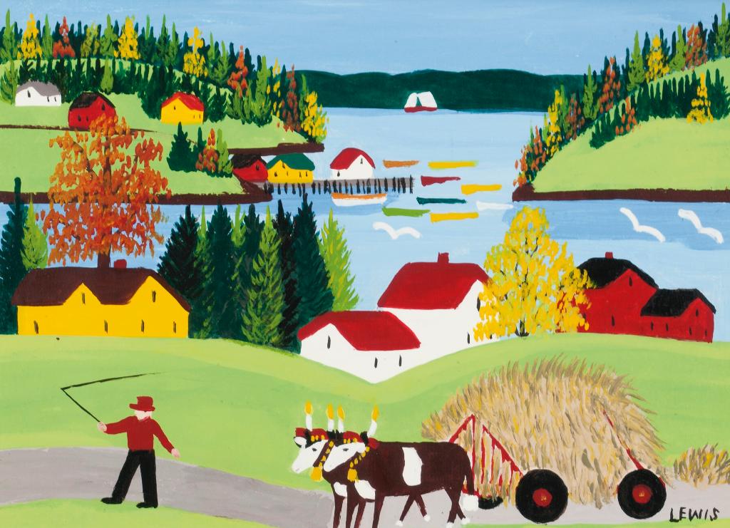 Maud Kathleen Lewis (1903-1970) - A View Of Sandy Cove
