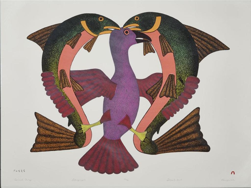 Kenojuak Ashevak (1927-2013) - Carried Away