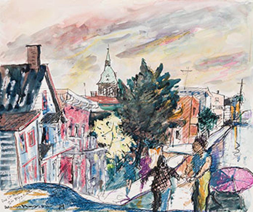 Henri Leopold Masson (1907-1996) - Spring Shower, St. Hyacinthe, Quebec