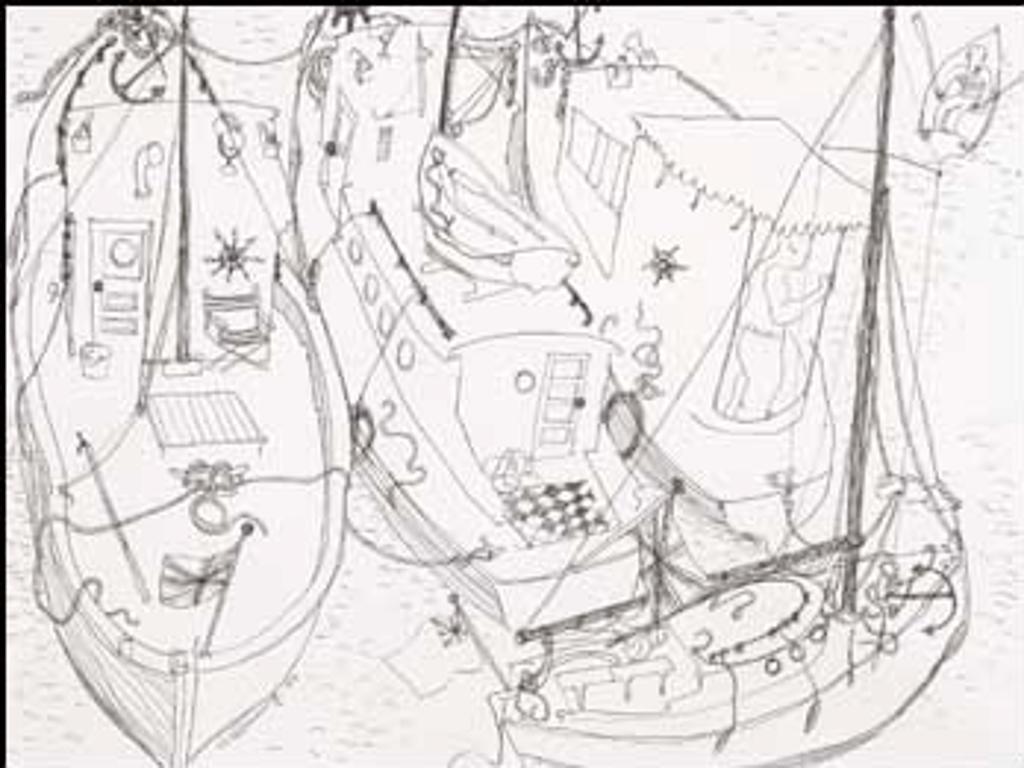 Bertram Charles (B.C.) Binning (1909-1976) - Boats Alongside