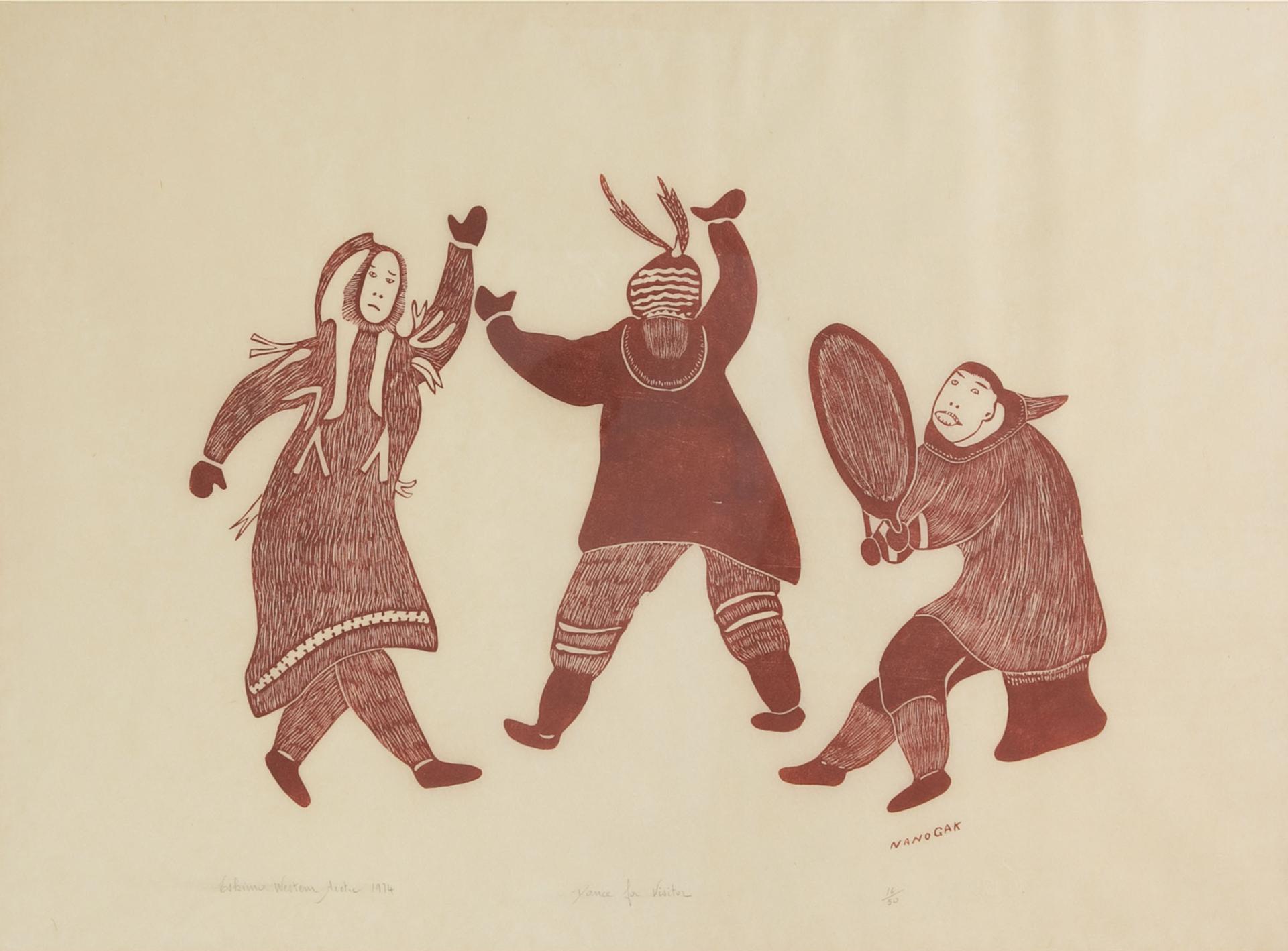 Agnes Nanogak (1925-2001) - Dance For Visitor, 1974