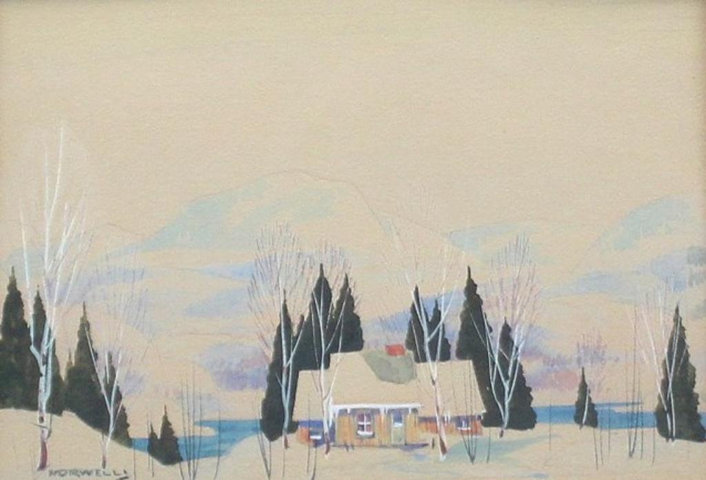 Graham Norble Norwell (1901-1967) - Cabin in Winter