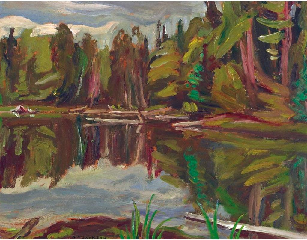 Alexander Young (A. Y.) Jackson (1882-1974) - Beaver Lake Near Batchawana, Ont., 1955