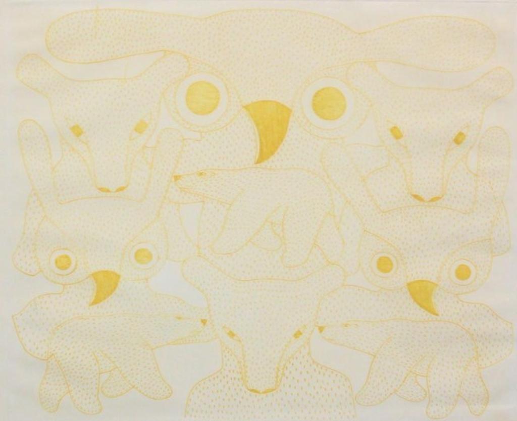 Kenojuak Ashevak (1927-2013) - Engraving, 41/50