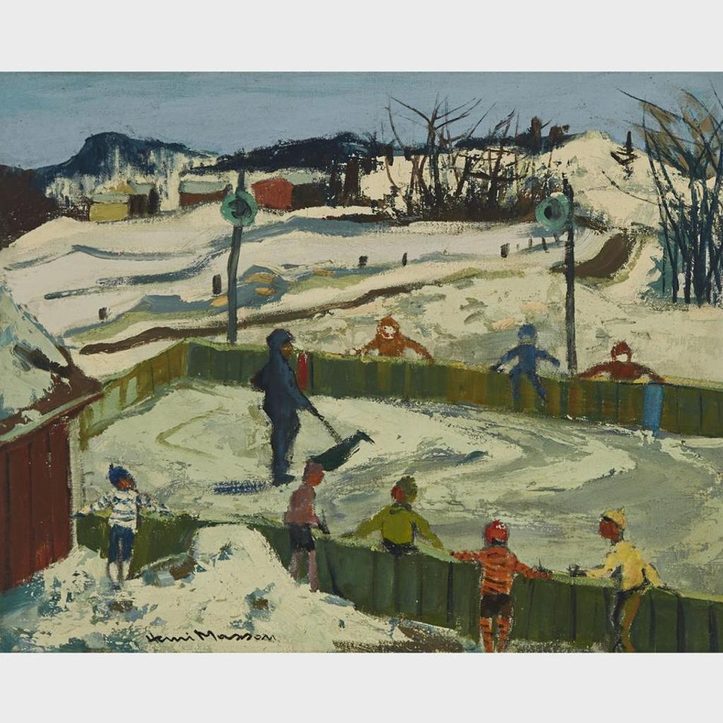 Henri Leopold Masson (1907-1996) - Hockey, Hull,  Que.