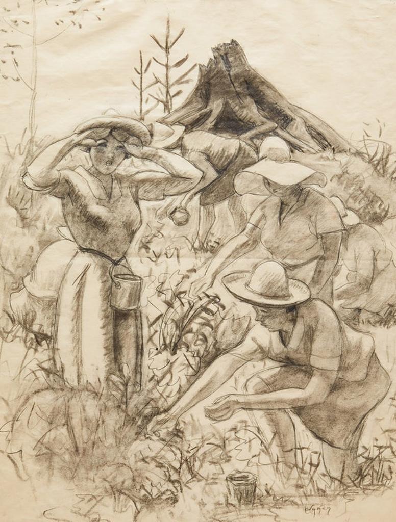 John Goodwin Lyman (1886-1967) - The Berry Pickers