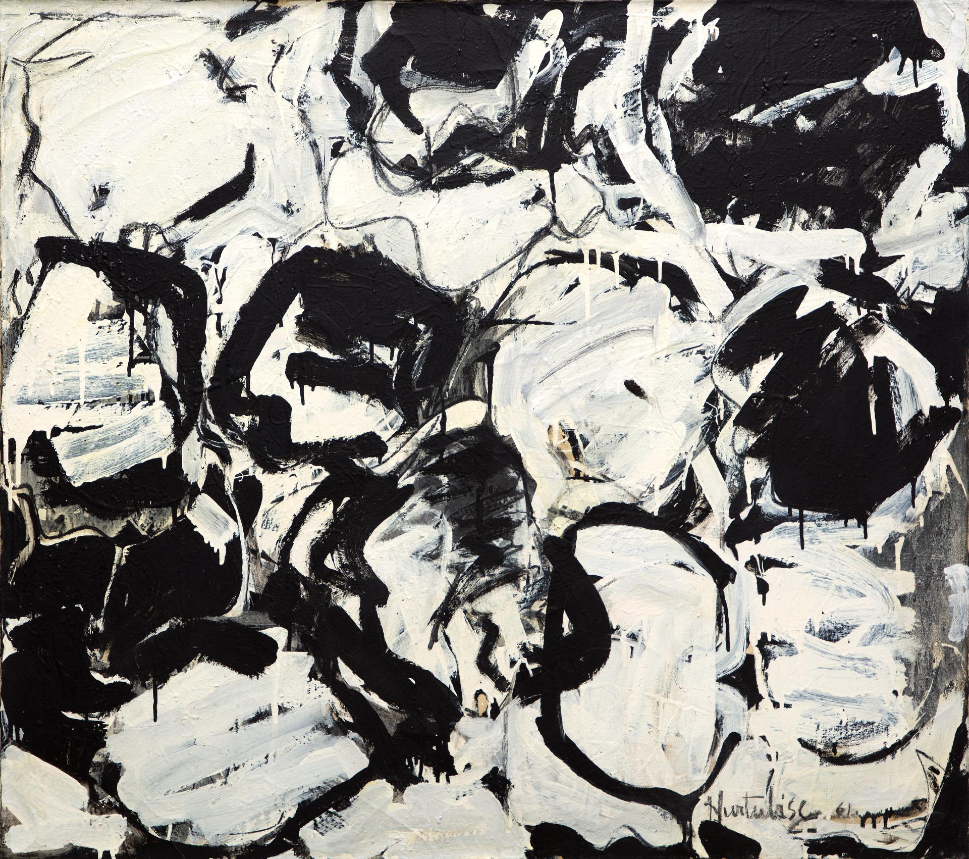 Jacques Hurtubise (1939-2014) - Électrons, volts noirs, 1961