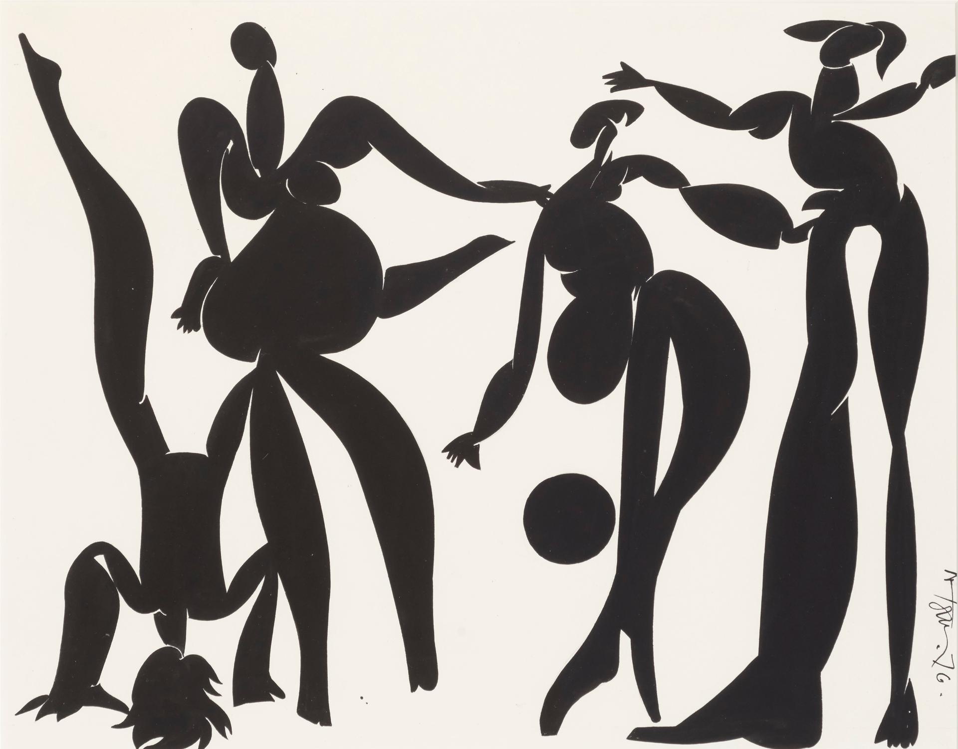 Harold Barling Town (1924-1990) - Sans titre / Untitled (Tapestry Sketch), 1976