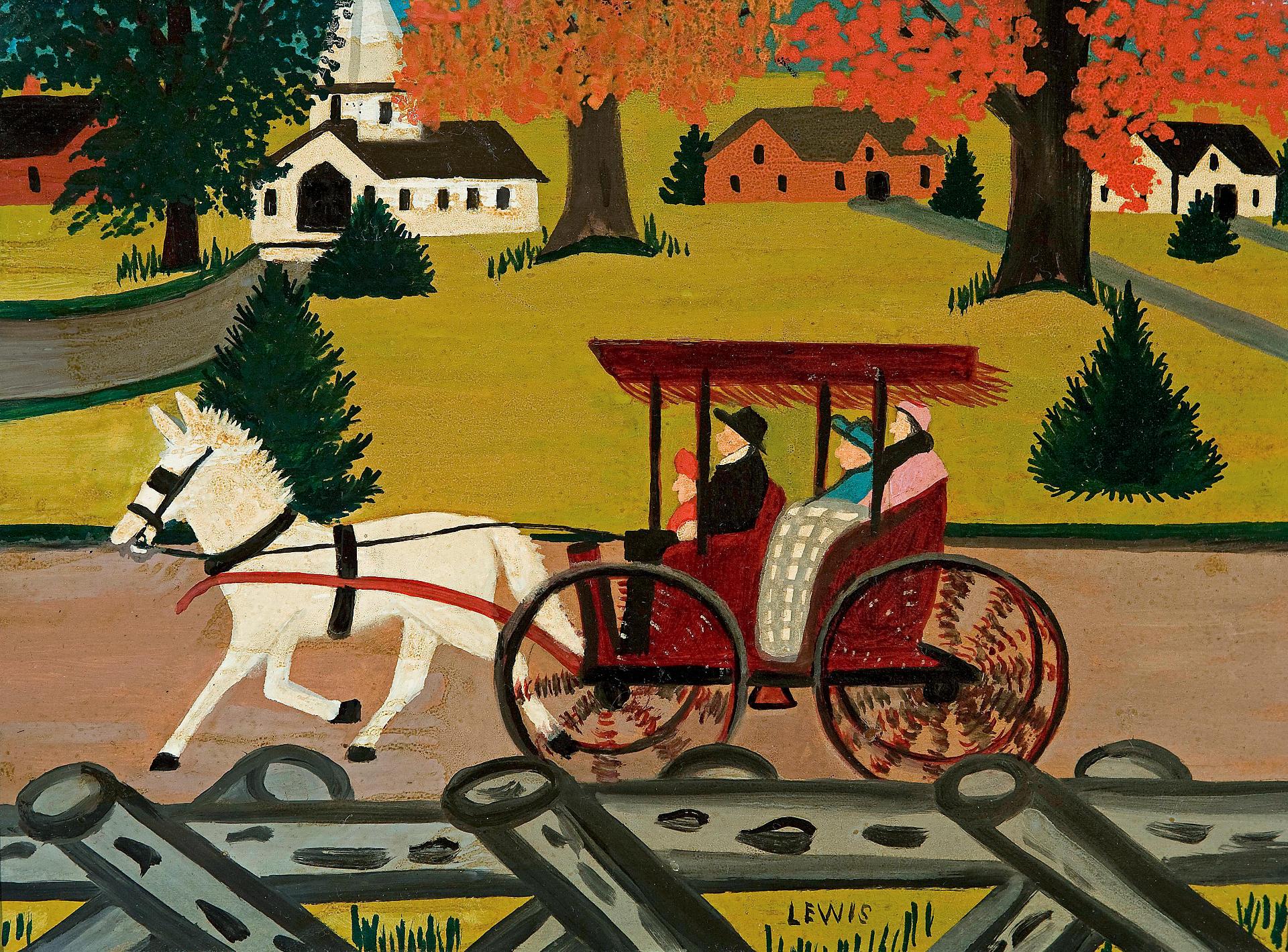 Maud Kathleen Lewis (1903-1970) - The Family Outing