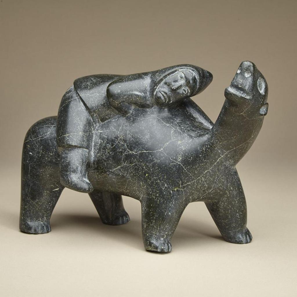 Enuya Shooyook (1942) - Man Straddling A Polar Bear