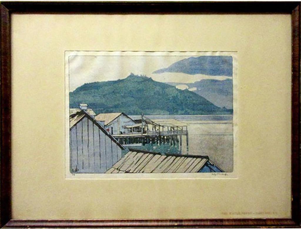 Walter Joseph (W.J.) Phillips (1884-1963) - The Waterfront, Alert Bay, B.C.
