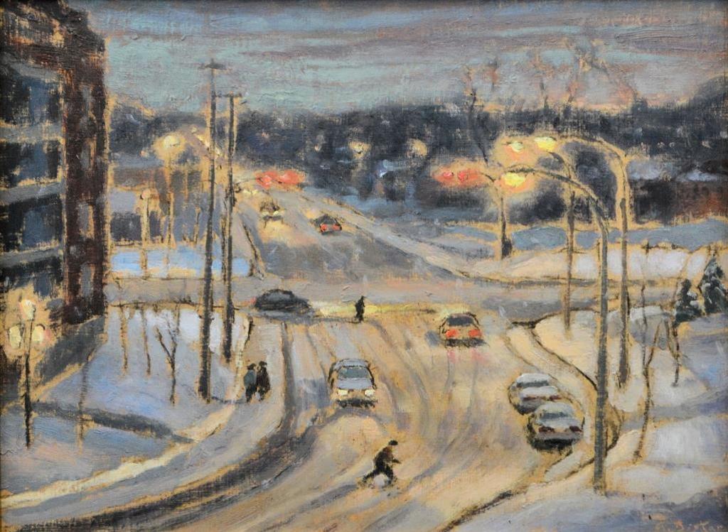 Antoine Bittar (1957) - Sous Les Lampadaires, Montreal, 2007