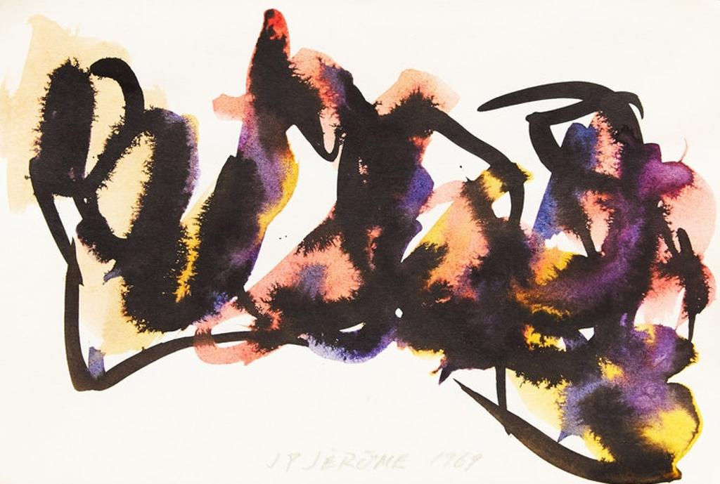 Jean-Paul Jérôme (1928-2004) - Taches d'encre (pink)