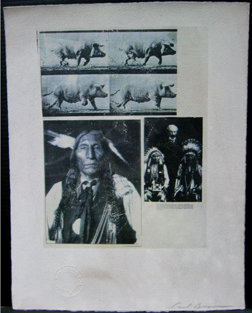 Carl Beam (1943-2005) - Pigs/Chiefs/Prof. Meany