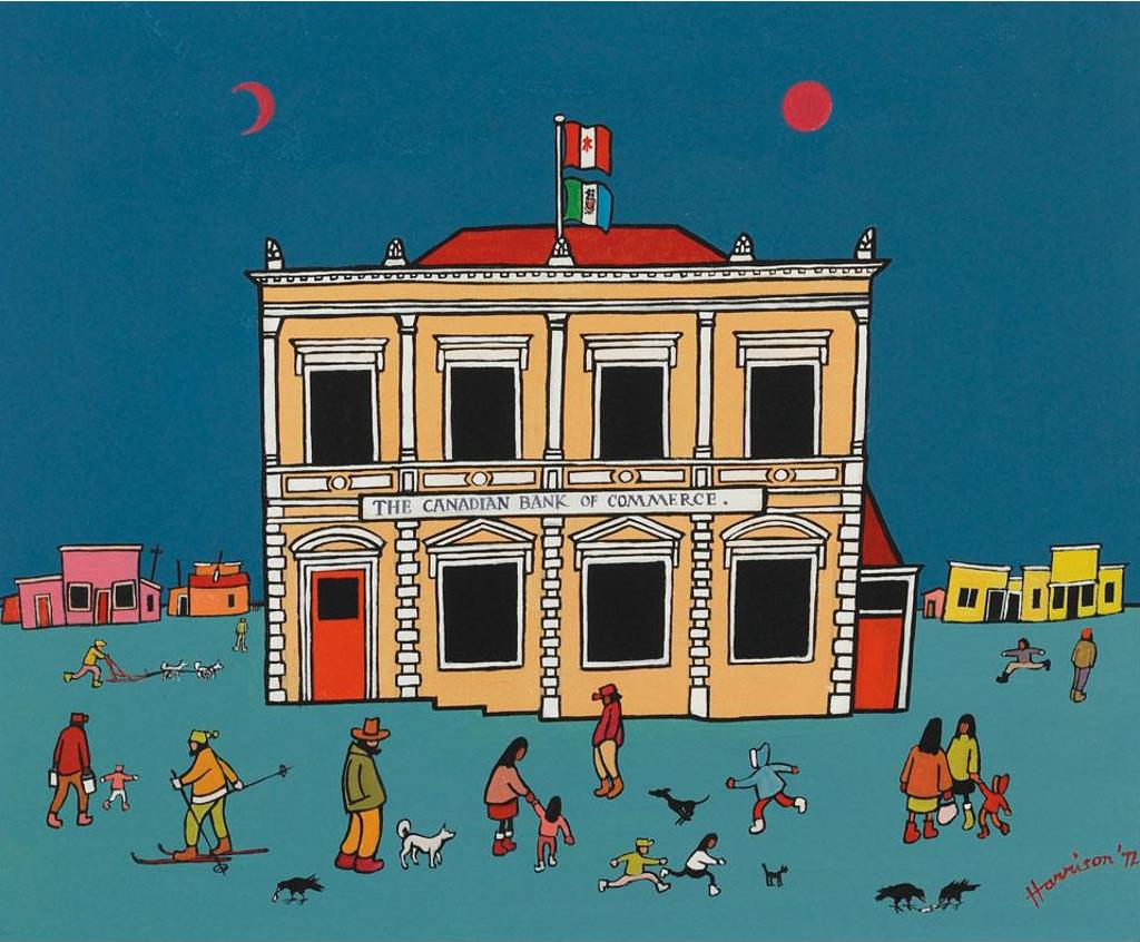 Ted Harrison (1926-2015) - The Canadian Bank Of Commerce