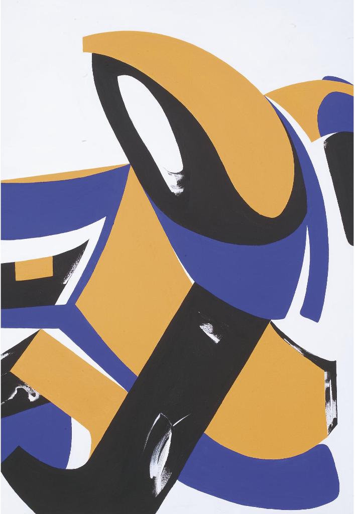Gertrude Kearns (1950) - Blue Yellow Black # 4
