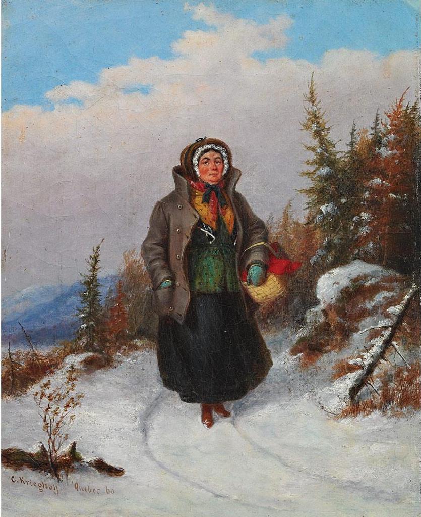 Cornelius David Krieghoff (1815-1872) - Going To Market