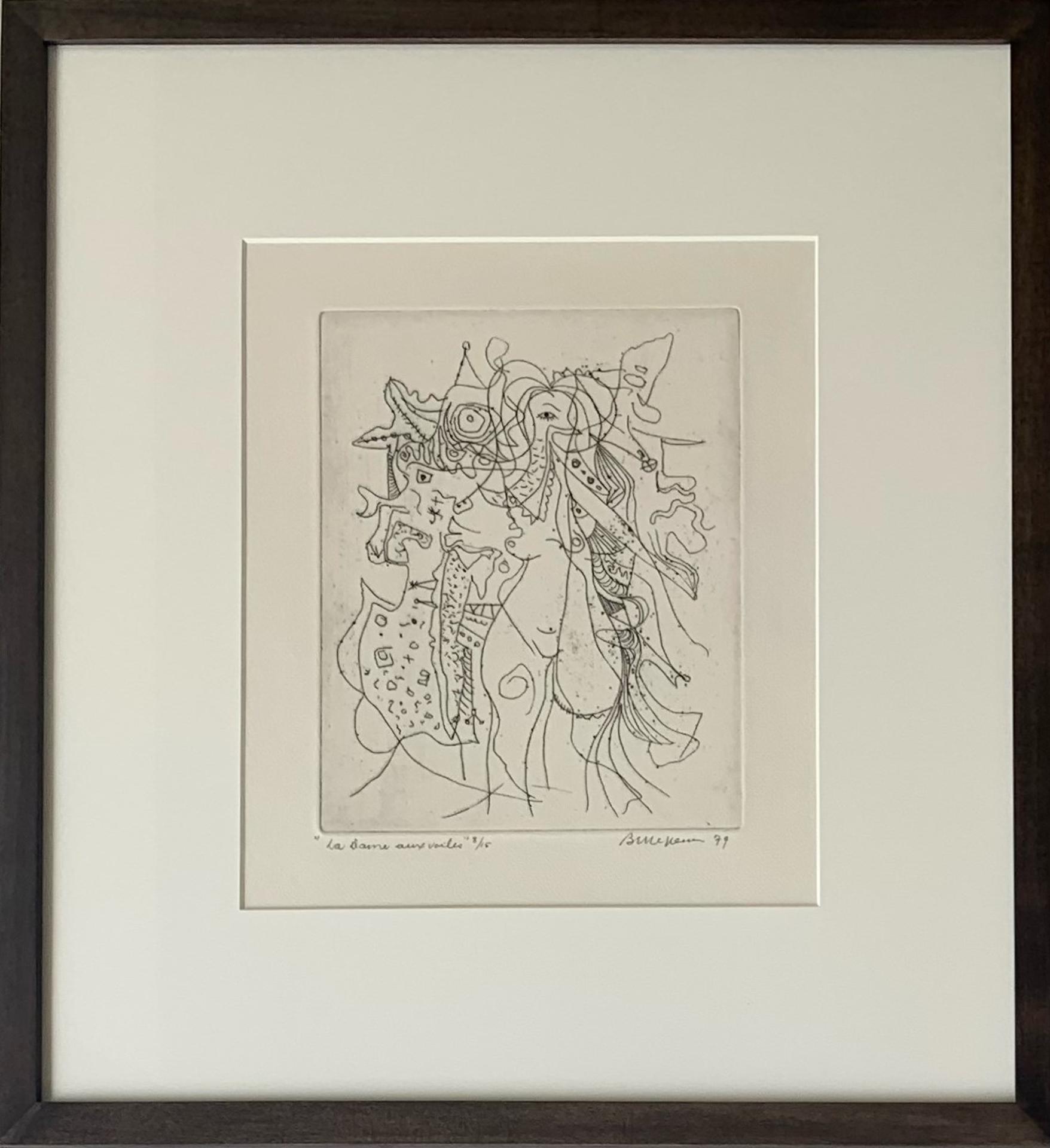 Léon Bellefleur (1910-2007) - La dame aux voiles, 1979