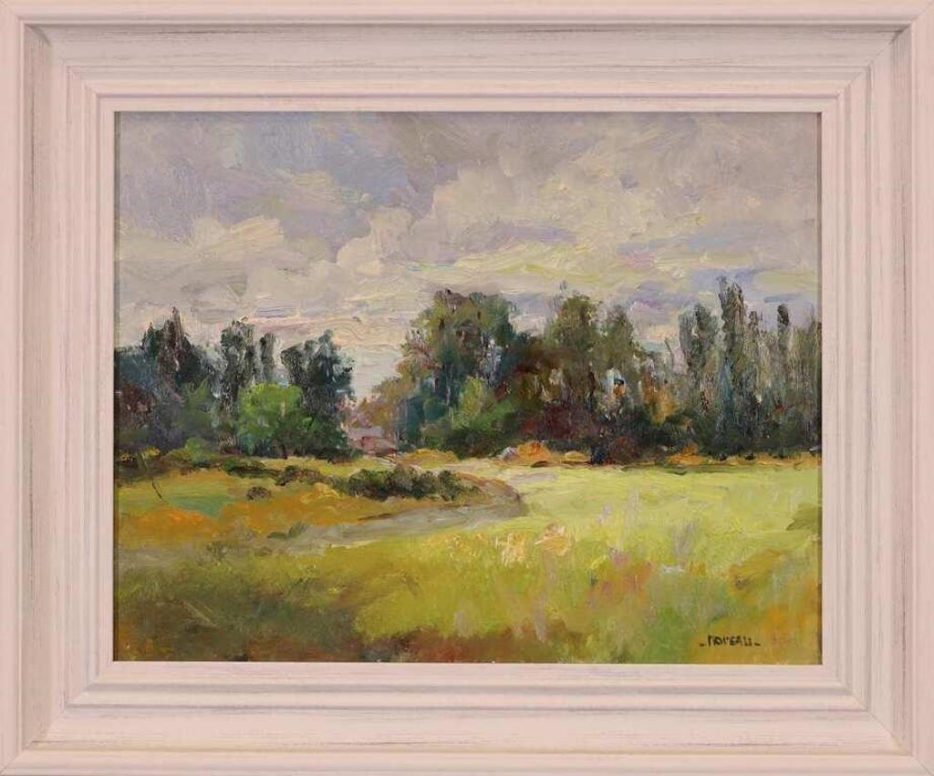 Francine Noreau (1941-2020) - Untitled, Summer Landscape with House Nestled in the Trees