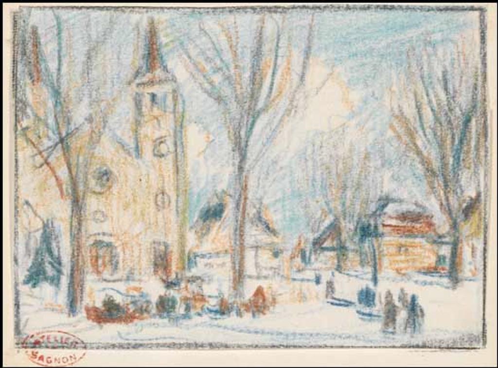 Clarence Alphonse Gagnon (1881-1942) - Après la messe