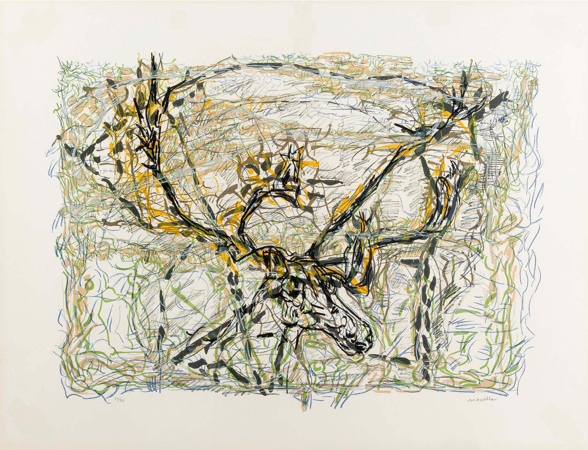 Jean-Paul Riopelle (1923-2002) - Caribou, 1976