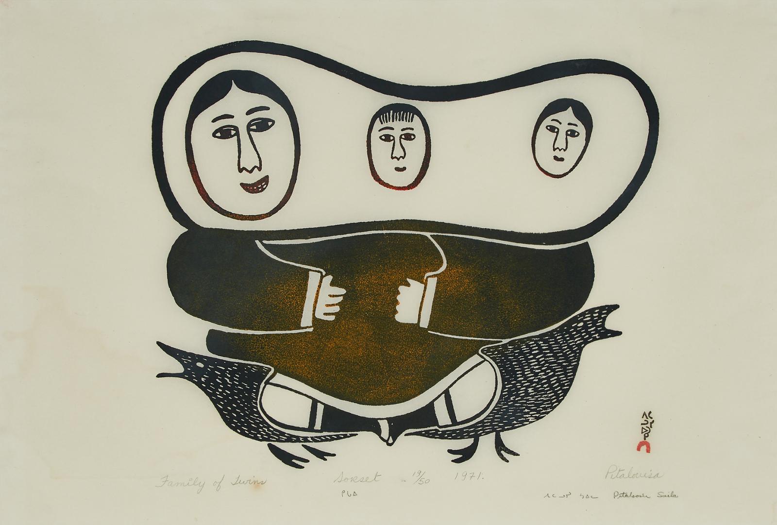 Pitaloosie Saila (1942-2021) - Family Of Twins
