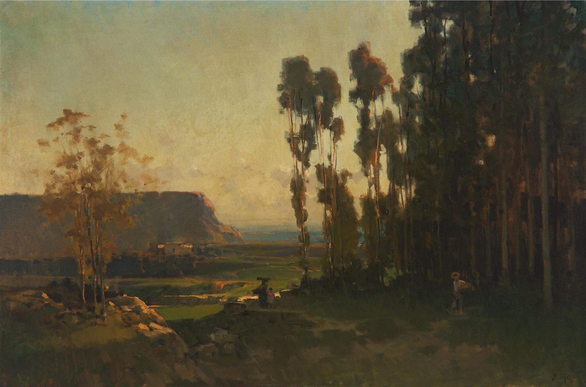 Dario Mecatti (1909-1976) - Figures In An Extensive Landscape