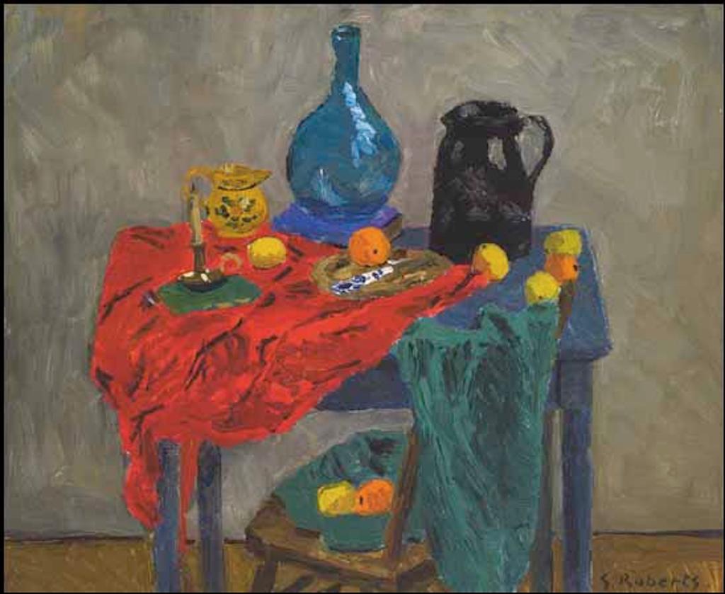 William Goodridge Roberts (1921-2001) - Still Life with Blue Bottle