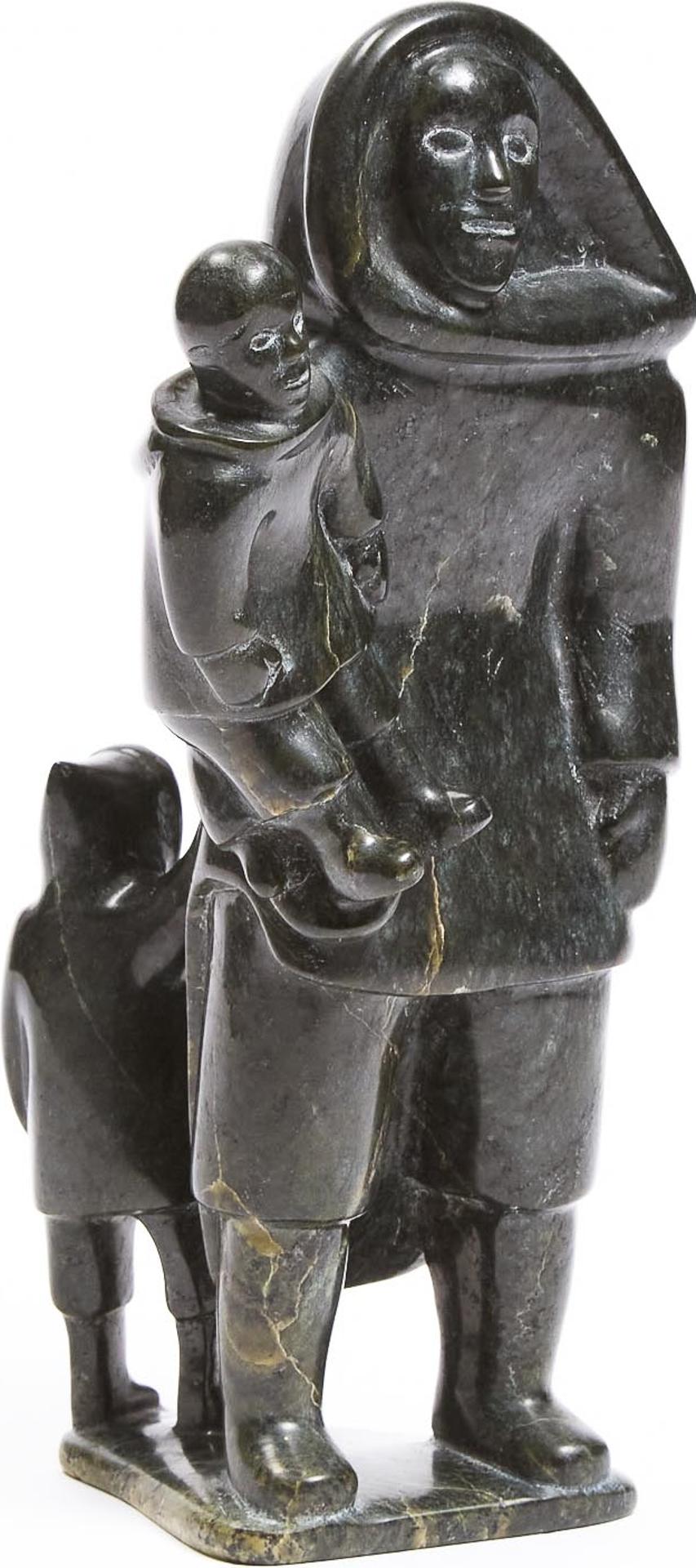 Abraham Etungat (1911-1999) - Mother And Children, Ca. 1980