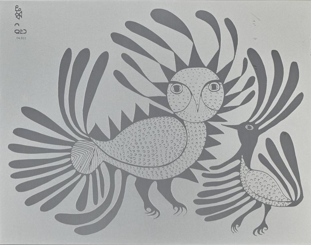 Kenojuak Ashevak (1927-2013) - Talking Birds
