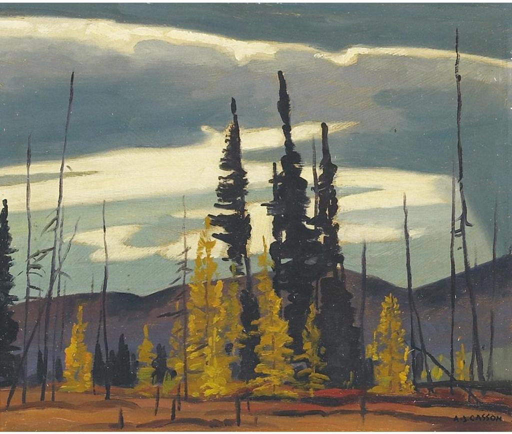 Alfred Joseph (A.J.) Casson (1898-1992) - Sundown Near Eels Lake